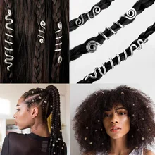 Хип-хоп оплетка из бисера ювелирные изделия для волос Винтаж Викинг серебряные спирали для волос ювелирные изделия для дредов заколки для волос и булавки вечерние подарки