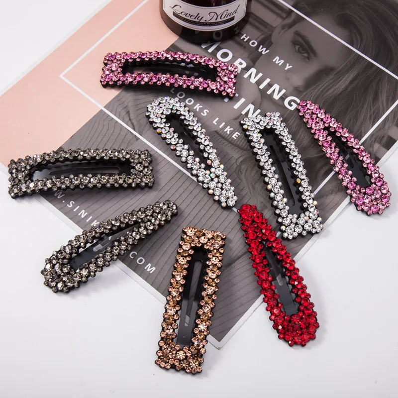 

New Elegant Pearls Rhinestone Shining Barrettes Hair Clips Headwear Hairpins Women girls Beautiful Headbands Hair Accessories