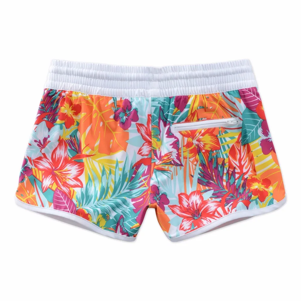 GSOU, пляжные шорты для женщин, низ, анти-УФ, быстросохнущие, с принтом, Бермуды, для серфинга, Шорты для плавания, летняя одежда, Шорты для плавания