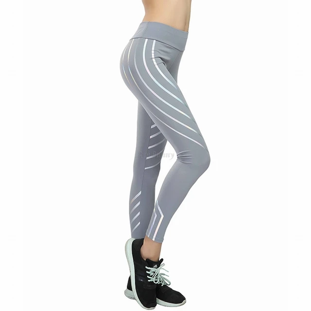 Compact Laser Reflective Legging Women'S Yoga-Pants Push-Up Sport Fitness-Femme Leggings Tranining Running Joggers Sweatpants 2