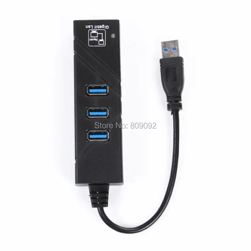 Высокая скорость 3 Порты USB 3.0 концентратор 10/100/1000 Мбит/с до rj45 Gigabit Ethernet LAN проводной сети адаптер конвертер для Оконные рамы Mac