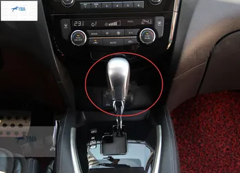 

Yimaautotrims Auto Accessory Gear Cover Shift Knob Stickers Cover Trim For Nissan Rogue X-Trail X Trail T32 2014 2015 2016 2017