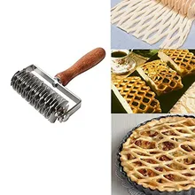 Нержавеющая сталь резак для пиццы Кухонные гаджеты ролик для пасты деревянная круглая ручка нож стальной резак слайсер лезвия Кондитерские инструменты