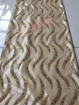 

shinny glitter mesh Lace Fabric JIANXI.C-41515 African Guipure Lace fabric with Sequins High Quality