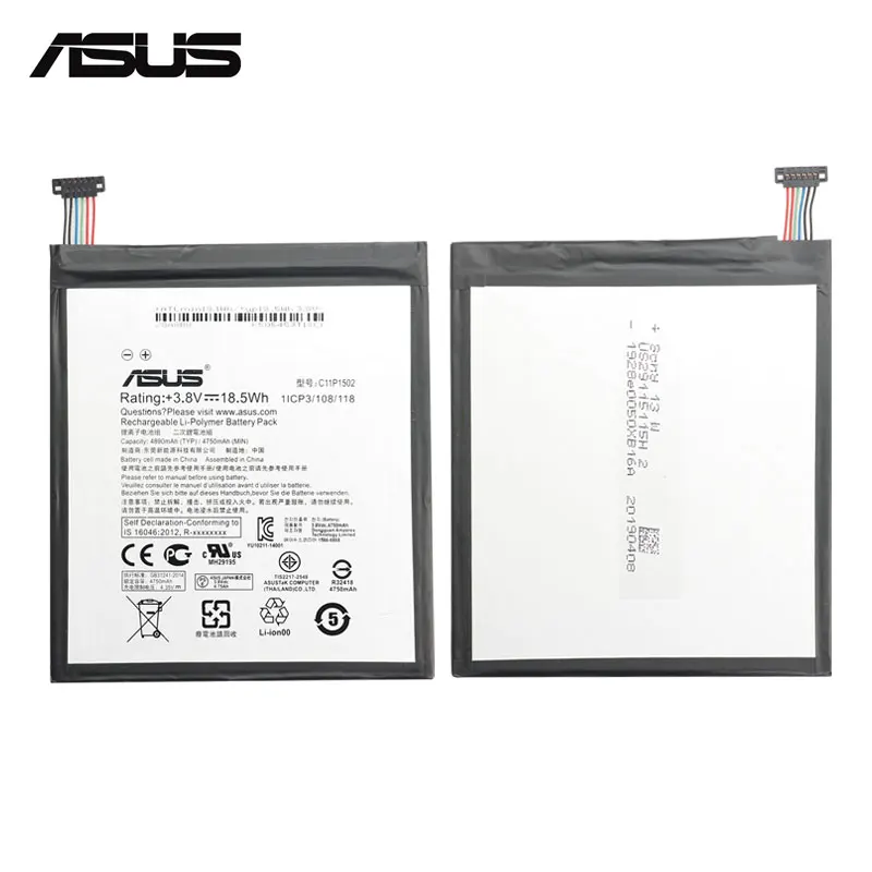 ASUS сменный аккумулятор для телефона C11P1502 4890 мАч для ASUS ZenPad 10 Z300CG Z300CL P01T Z300M Z300C P023 10,1 Бесплатные инструменты