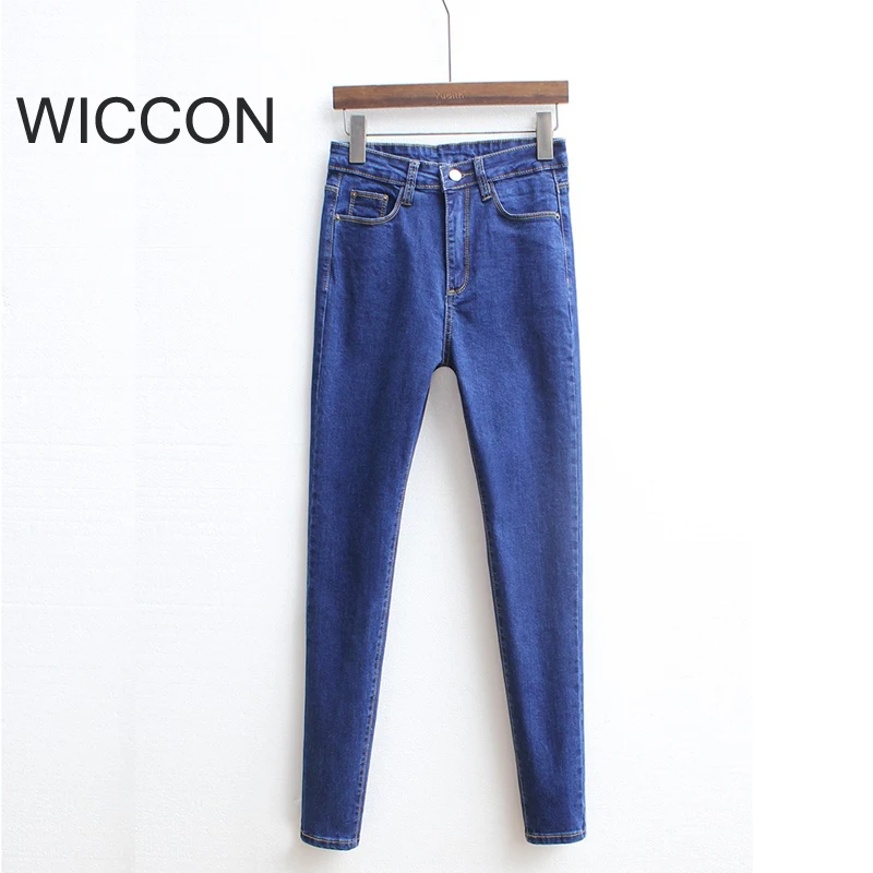 Slim Jeans For Women Skinny High Waist Jeans Woman Blue