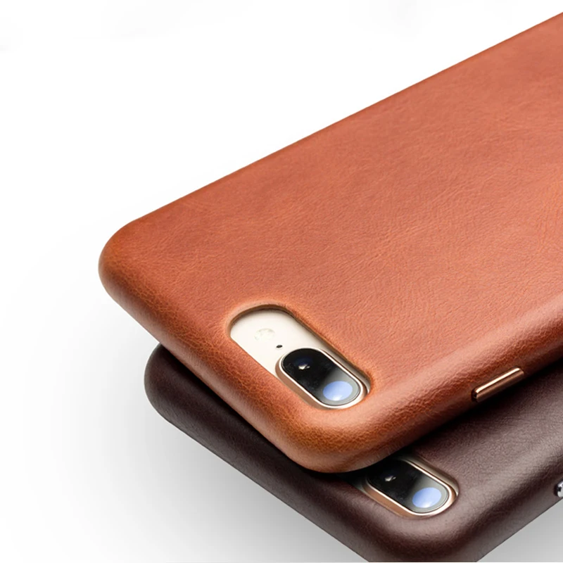 Чехол QIALINO из натуральной кожи для iPhone 7 8 Plus Оригинальный чехол мобильного