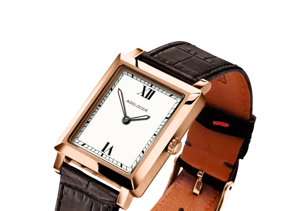 Agelocer, Топ бренд, роскошные часы, золотые светящиеся кварцевые часы, нержавеющая сталь, кожаный ремешок, часы, женские часы, Relogio Feminino