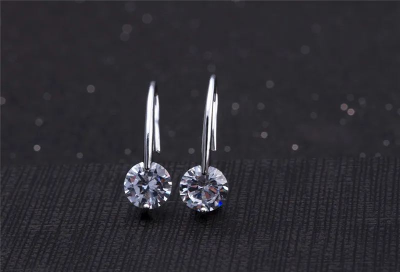 Fashion Brincos New Girls Earing Bijoux Gold Color  Silver Color Fine Zircon Earrings For Women Wedding Jewelry Earing Hot E165 (11)