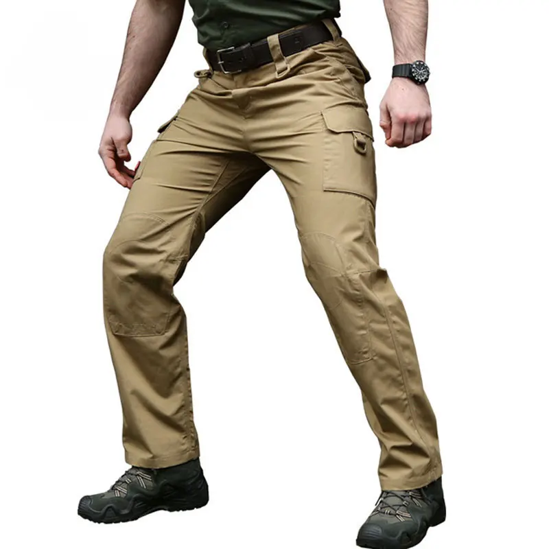 CQB Outdoor Sport Camping Tactical Military Men's Pants Training Trousers Wear-Resistant for Camping Climbing - Цвет: Khaki