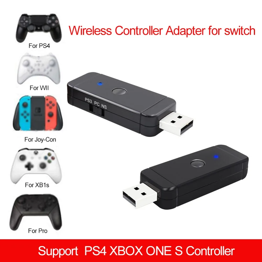 NEW Wireless Controller Adapter for Nintendo Switch PS3 PS4 Joy Con For