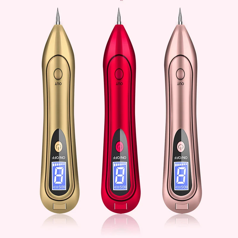 

Face Makeup Tool Freckle Moles Removal USB Pen LCD Display Sweep Mole Dark Spot Remover Machine HJL2018