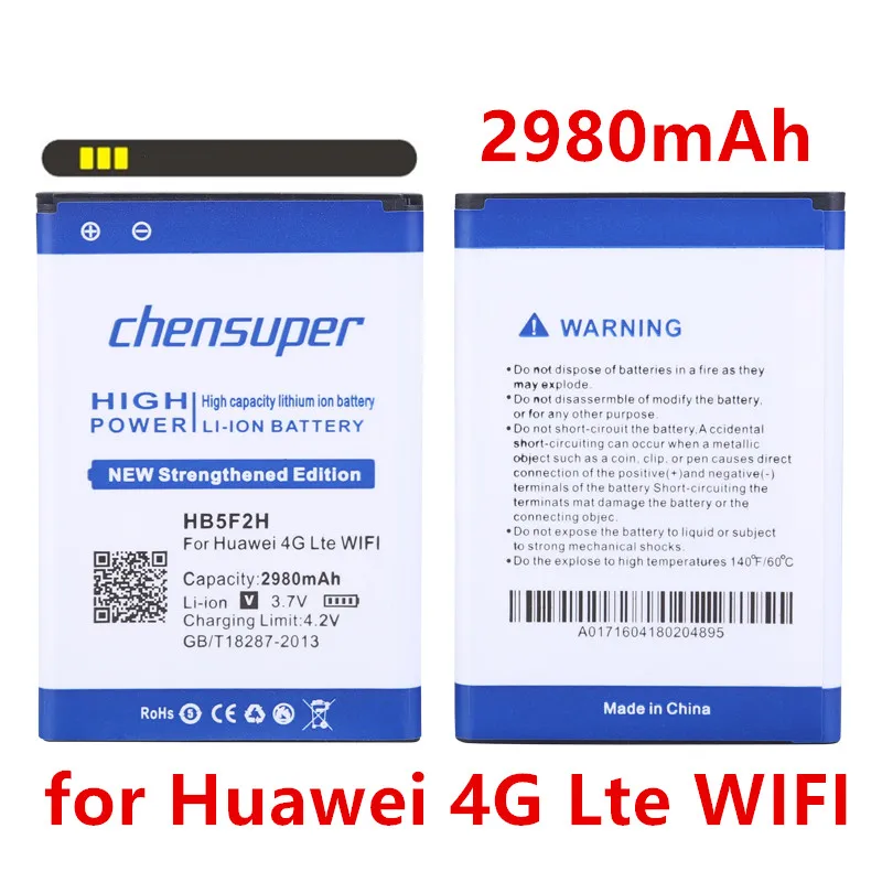 Chensuper 2980 Mah Hb5F2H Batteria Per Huawei 4G Lte Router Wifi 4G E5375 Ec5377 E5373 E5330 E5336 E5372