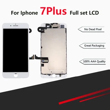 

10Pcs LCD Display Applicable to For iPhone 7 Plus Screen Replacement Kit Black 5.5 Inch LCD Monitor Replacement Touch Screen Di
