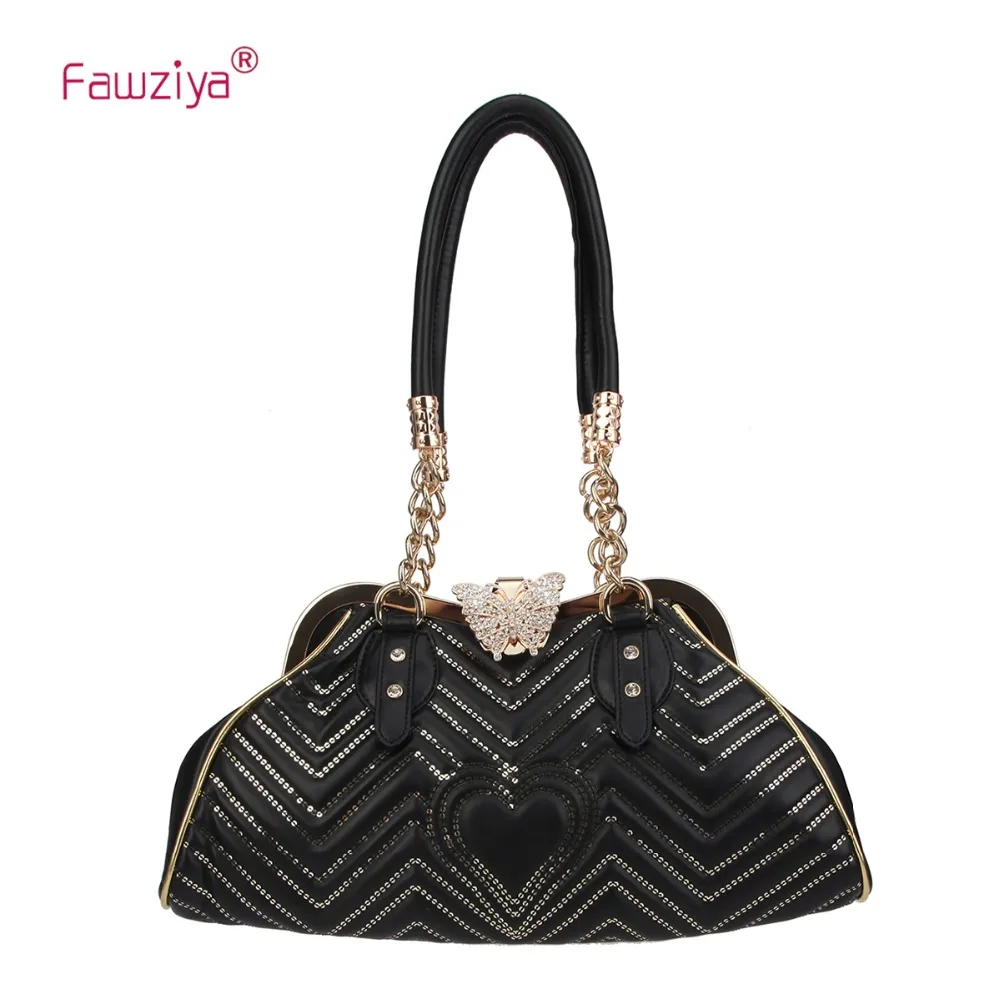 

Fawziya Cute Heart Shape Sequins Women's Totes Handbags Butterfly Bags