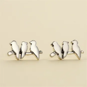 

Bijoux Romantic 925 Sterling Silver Bird Earrings For Women Girls Simple Earrings Pendientes Brincos Fashion Jewelry