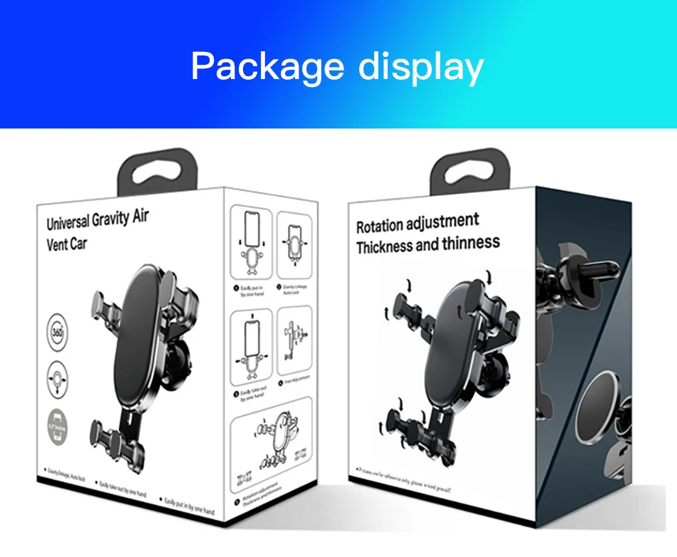 !ACCEZZ Gravity Car Phone Holder Air Vent Mount Mobile Phone Holder Universal For iphone XS MAX Xiaomi Mix 3 Bracket Support GPS (19)