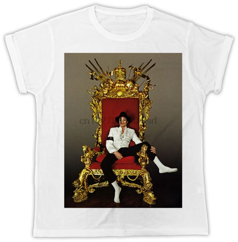 

COOL MICHAEL JACKSON KING OF POP CHAIR POSTER UNISEX COOL FUNNY TSHIRT