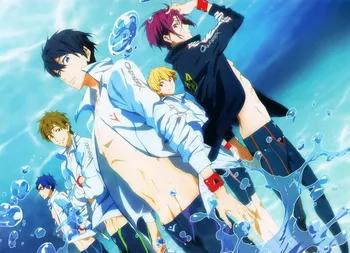 

Free! Iwatobi Swim Club Anime Characters 41*57CM Wall Scroll Poster #35762