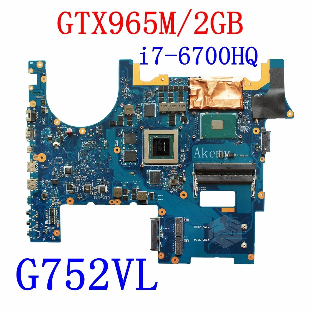 Материнская плата ROG для ноутбука ASUS G752VS G752VM G752VY G752VT G752VL G752V G752 тестирует оригинальную материнскую плату i7-6700HQ