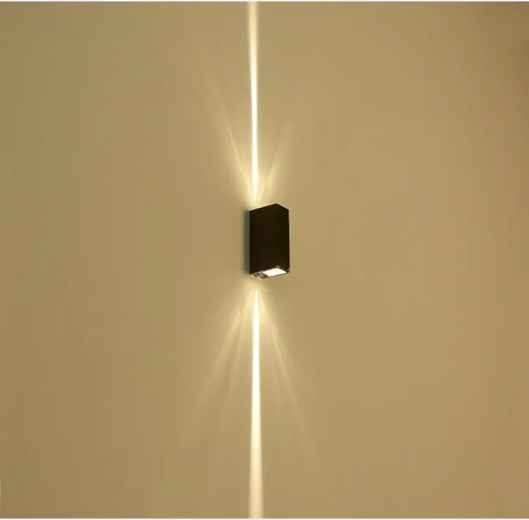 Led Waterproof Wall Lamp Outdoor Ip65 Aluminum Up And Down Lighting 2x3w Cob Porch Garden Lights Zbd0020