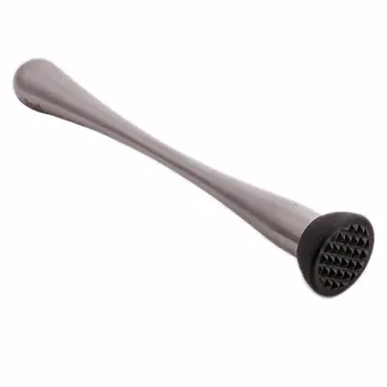 

Mint Muddler Stainless Steel Swizzle stick Cocktail Bar Broken Popsicle
