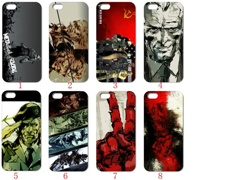 10PC Metal Gear Solid hard back cell phone cover case for iphone 5 5S FREE SHIPPING 001 |