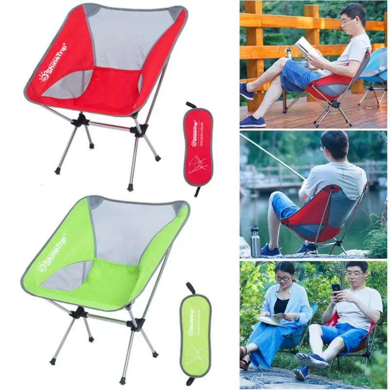 

Backpack Chair Picnic Foldable Fishing Seat Ultralight Aluminum Moon Lence Travel Camping Fishing Stool Seat Folding Chair