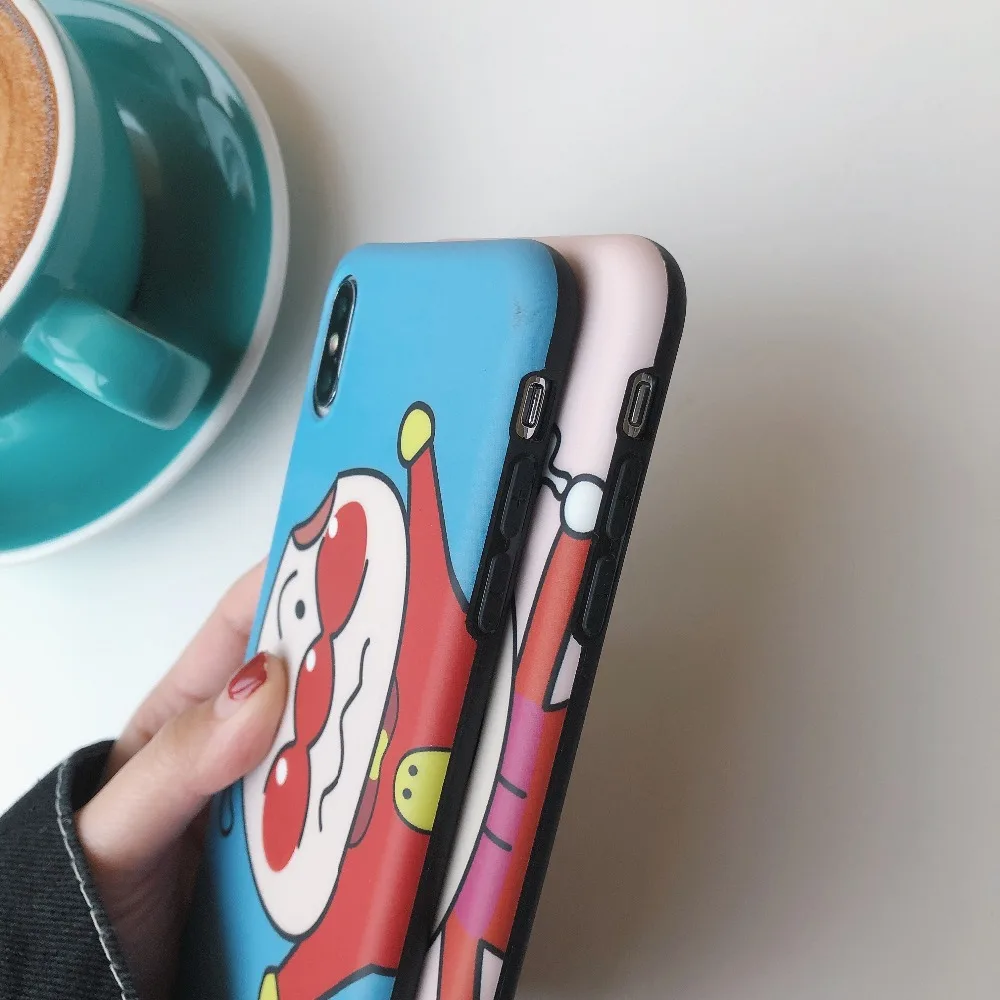 Angry Girl Boy For iPhone xs Case Cute Xs max Xr High Quality Phone Cases For Funda iPhone 7Apple 7plus 6s 8 Telephone Accessory