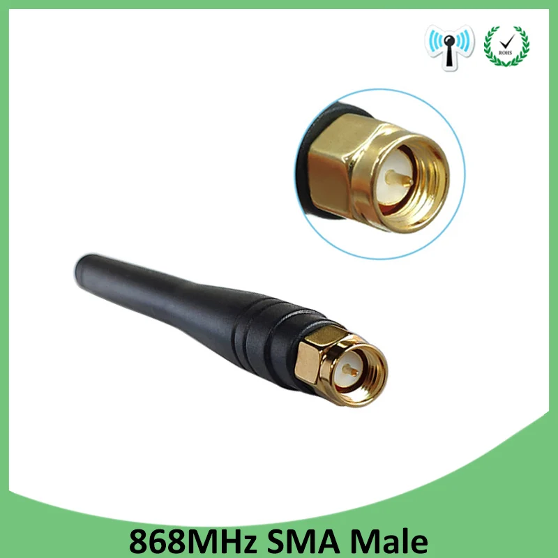 

10pcs 868MHz 915MHz Antenna 3dbi SMA Male Connector GSM 915 MHz 868 MHz antena signal repeater antenne waterproof Lorawan