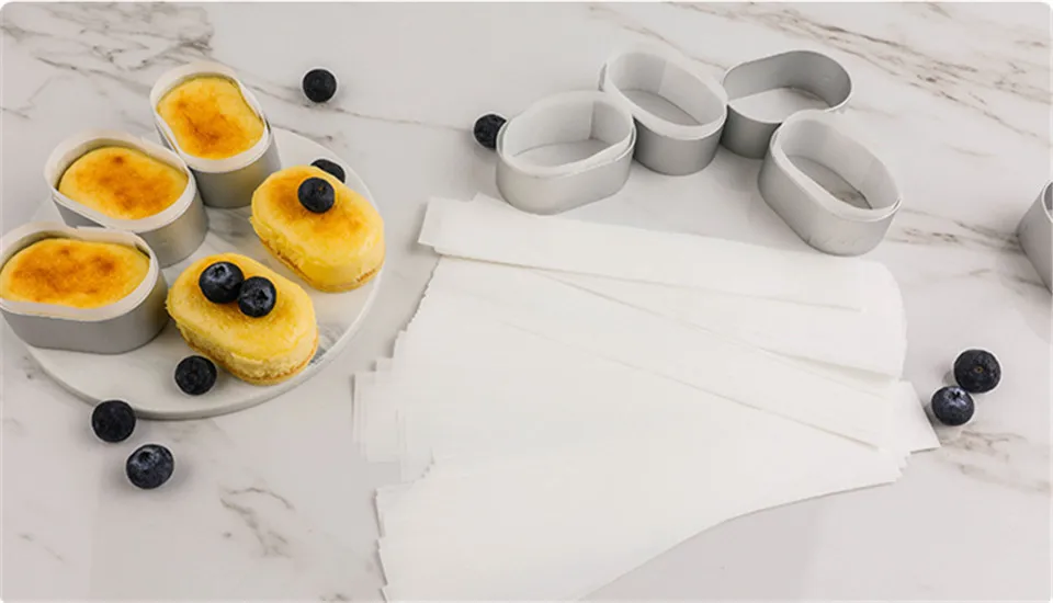 JO LIFE 10 шт полуприготовленные сырные кондитерские формы для торта из нержавеющей стали овальные чашки для торта бумажные десертные формы для выпечки