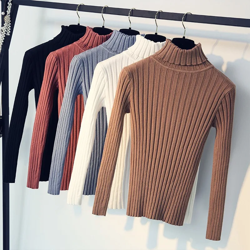 

Autumn Winter Sweater Women Long Sleeve Pullover Women Basic Sweaters Women Korean Style Knit Tops Femme