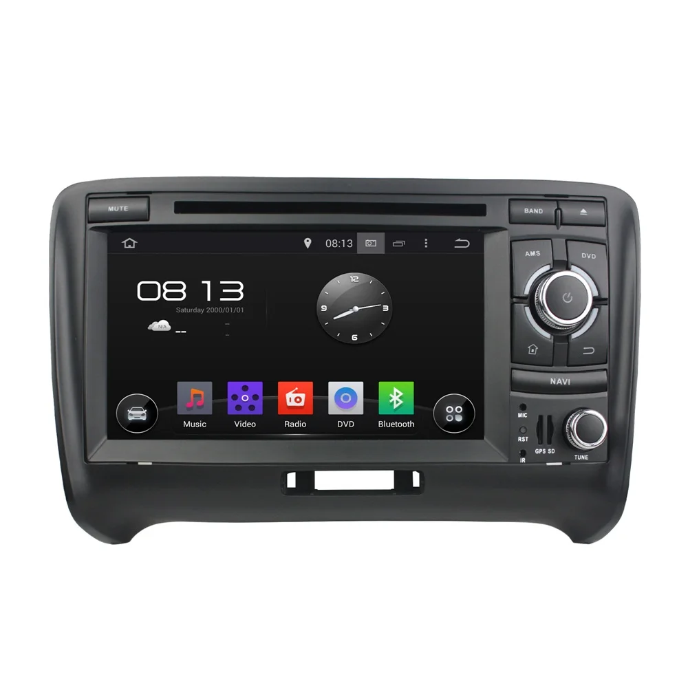 Cheap Android 8.0 octa core 4GB RAM car dvd player for Audi TT 2006-2013 ips touch screen head units tape recorder radio with gps 1