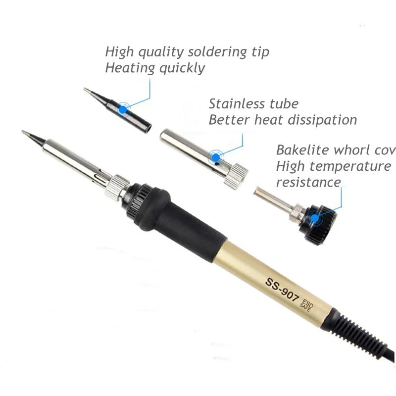 936A Constant Temperature ESD Soldering Station Electronic Soldering Iron Temperature Adjustable2