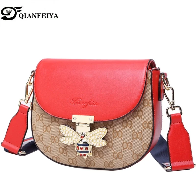 

Luxury Shoulder Bag Women Genuine Leather Women Messenger Bag With Small bee High Quality Designer Bags for Women 2018 Louis Bag