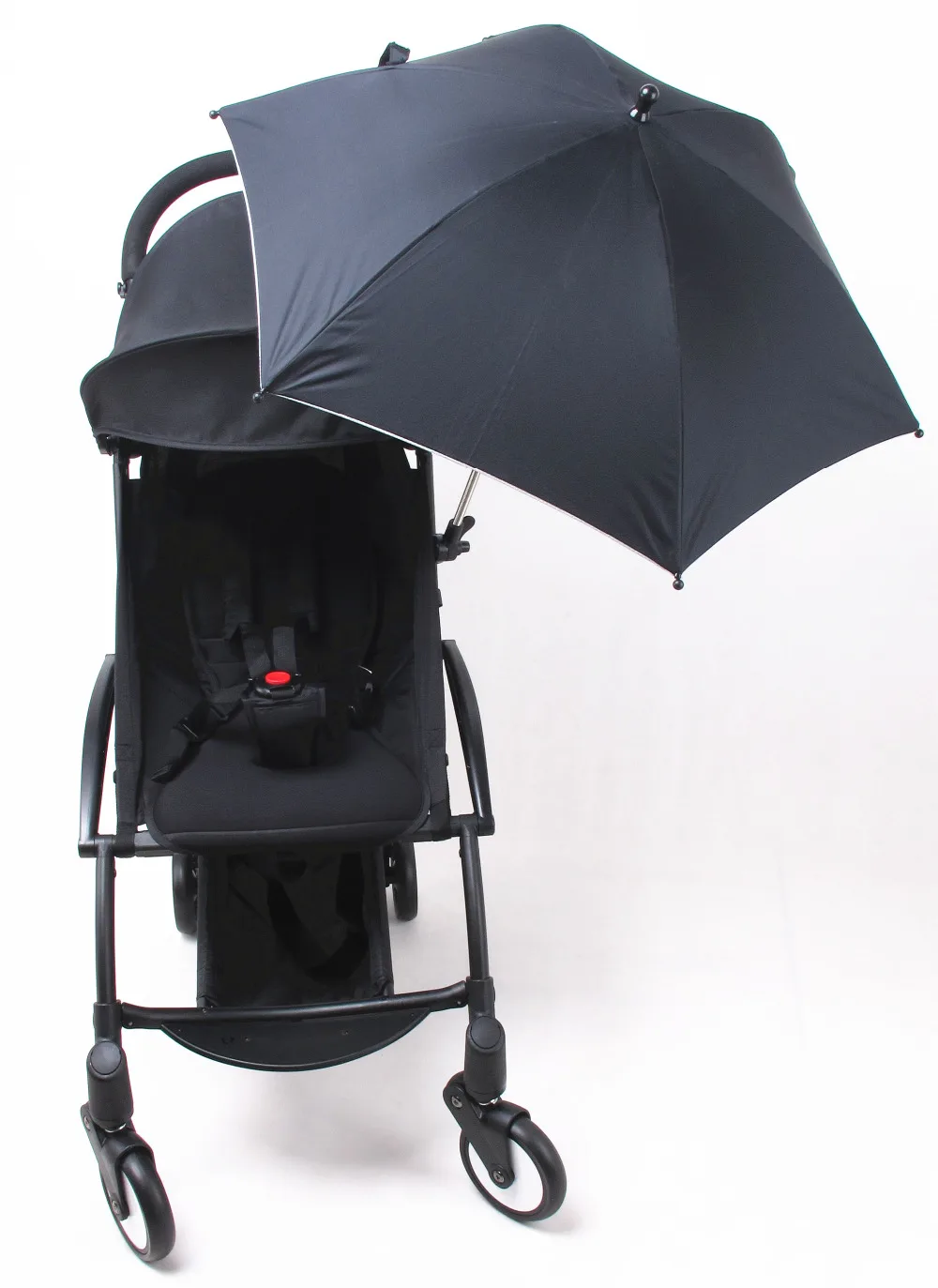 Paraguas de uso General para cochecitos accesorio de carrito de bebé paraguas negro con adaptador - AliExpress Madre y