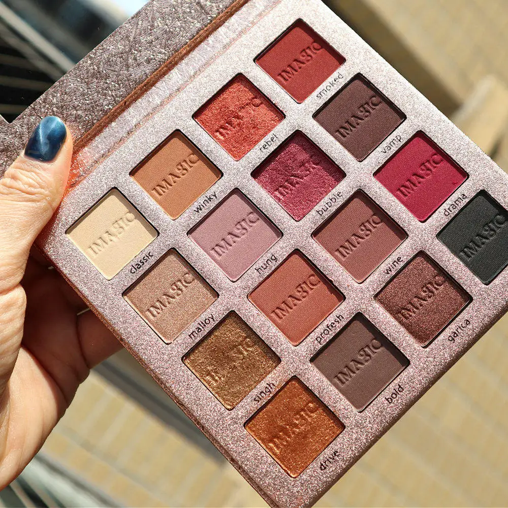 Eyeshadow 16 Color Waterproof Palette Make up Palette Matte Nude Shimmer Pigmented Eye Shadow Powder Makeup for eye NEW IMAGIC Eyeshadow 16 Color Waterproof Palette Make up Palette Matte Nude Shimmer Pigmented Eye Shadow Powder Makeup for eye NEW IMAGIC