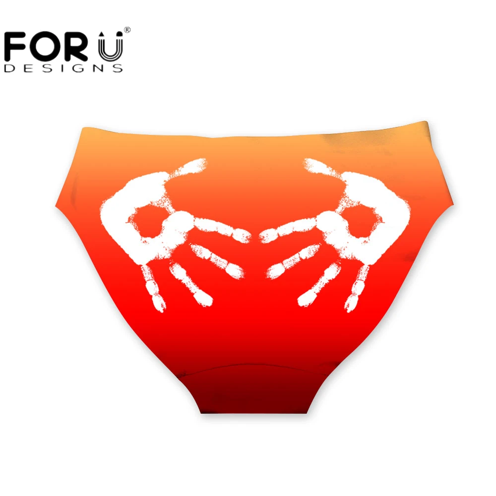 FORUDESIGNS 3D Funny Slap Print 2019 Fashion Women Panties Seamless Mid