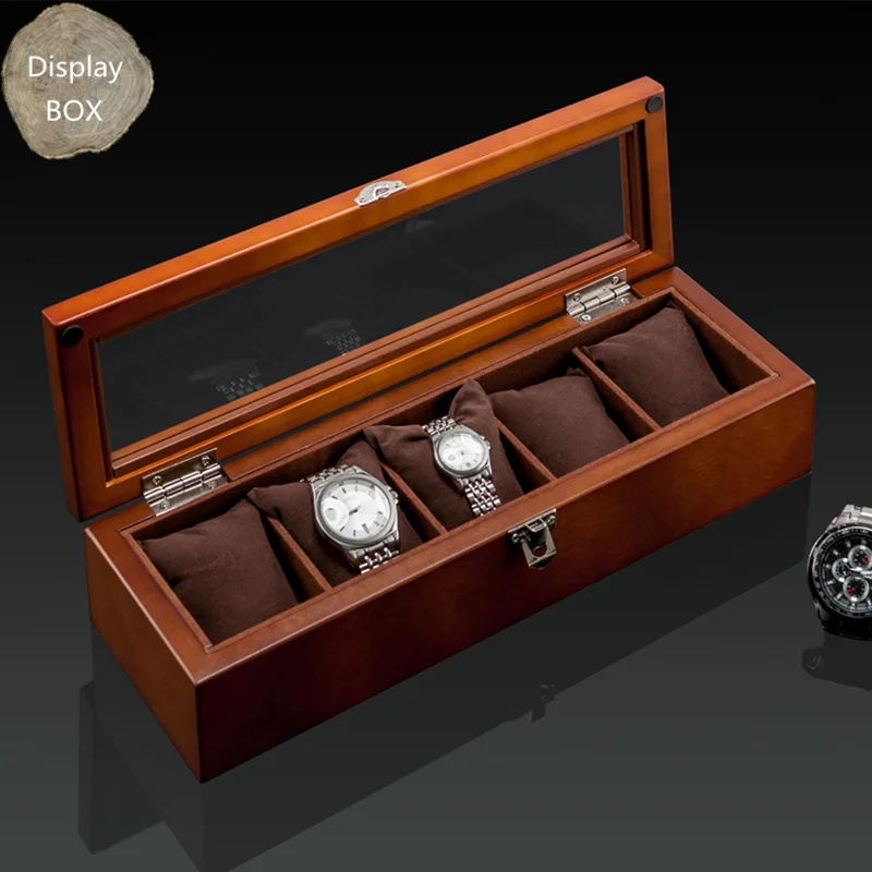 Новая деревянная коробка для часов, органайзер, черный топ, Деревянный чехол для часов, модная упаковка для хранения часов, подарочные коробки, чехол для ювелирных изделий s W027