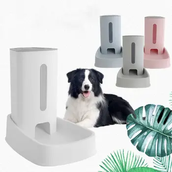 

Automatic Pet Feeder Bowls Water Drinking Feeding Large Capacity Food Dispenser For Cat Dog