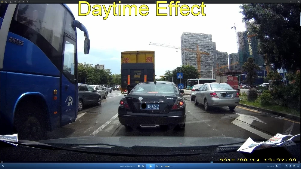 Car DVR Daytime Effect