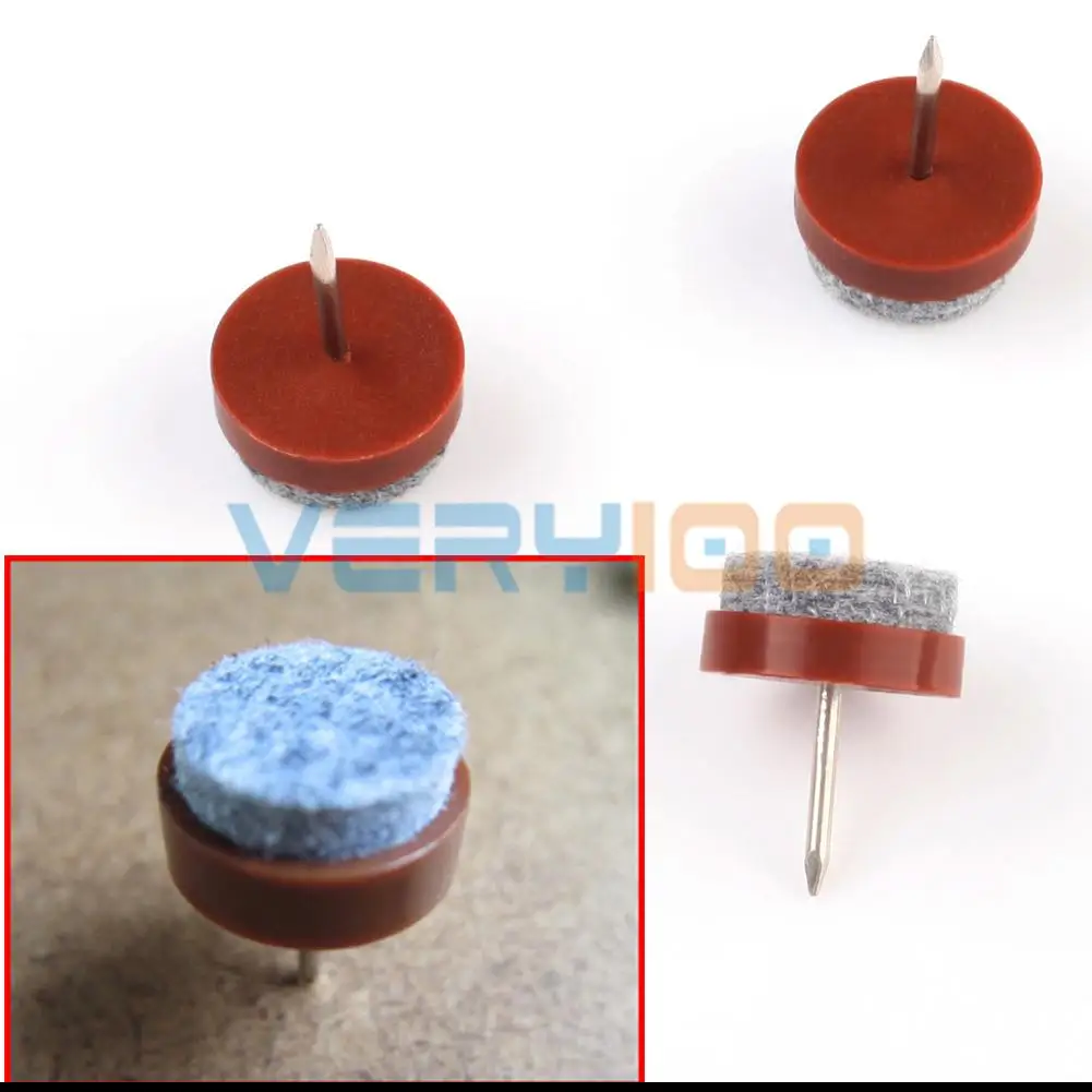 

New 20 pcs Heavy Felt Feet Pad Skid Glide DIY Nail Protector Furniture Table Chair Leg