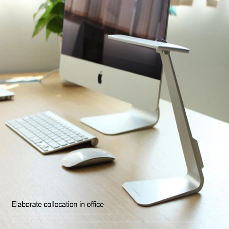 2018 новый Mac Стиль ультра тонкий Защита глаз Портативный Настольная лампа 3 Регулировка уровня студент глаз лампа настольная лампа ультра