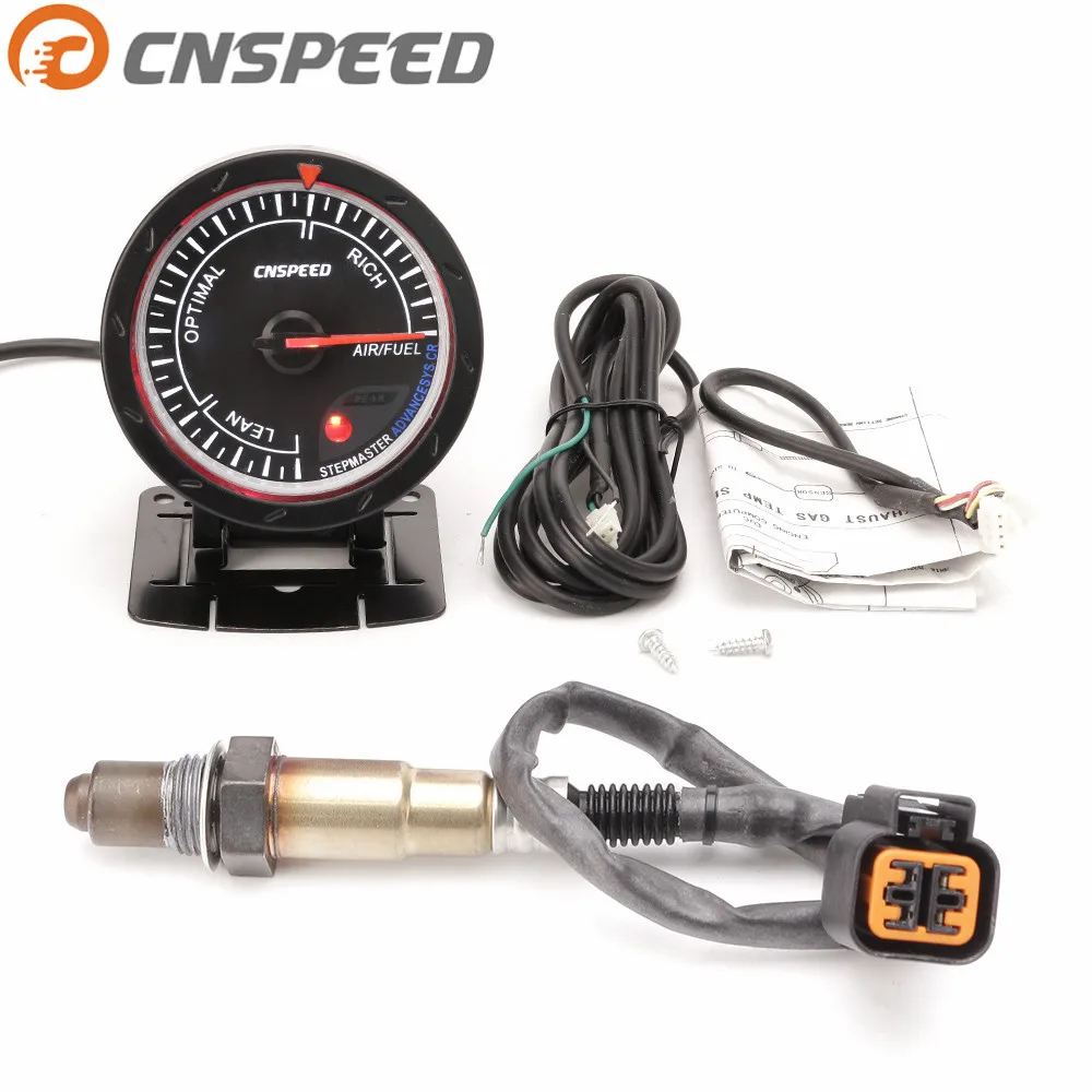 CNSPEED 60MM 12V Car Auto Air Fuel Ratio Gauge Narrowband O2 Oxygen