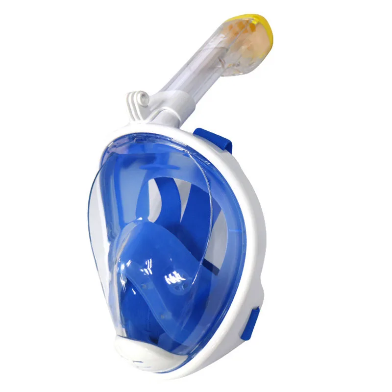 

2019 New Full Face Snorkeling Diving Mask Underwater Waterproof Swimming Scuba Diving Snorkel Masks Anti Fog Detachable GoPro