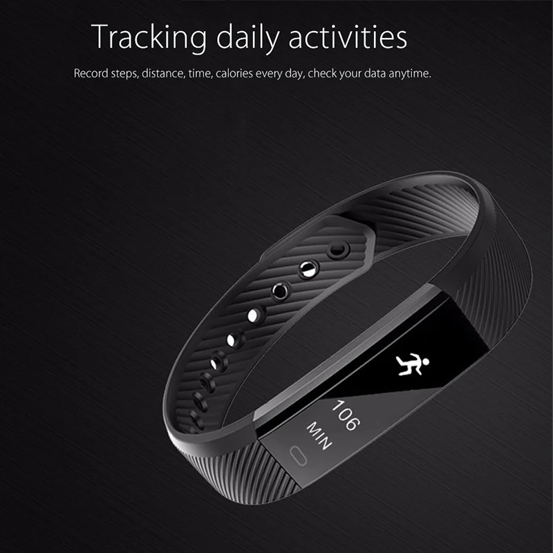 smart watch band bracelet wristband ID115 smartwatch (23)