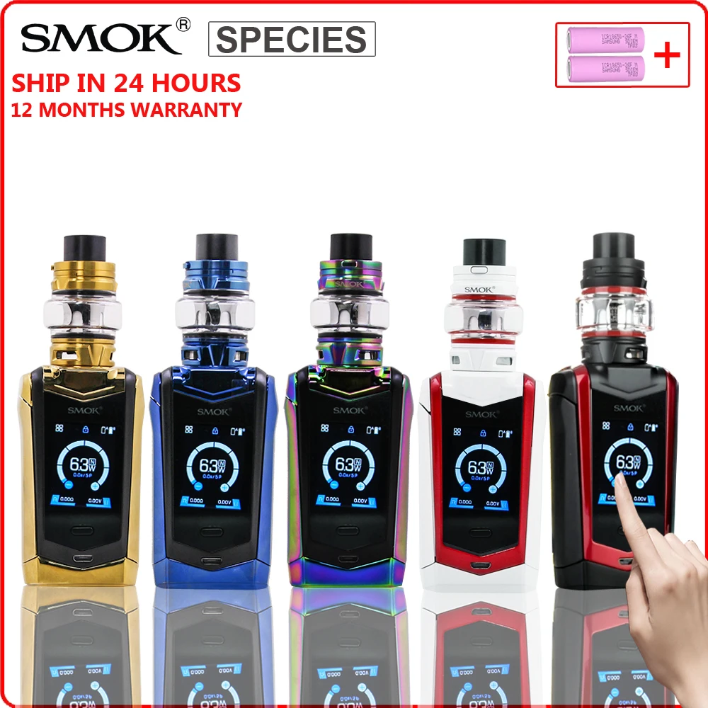 

Original SMOK SPECIES Kit 230W Electronic E Cigarette Vape Box Mod 5ml Atomizer TFV8 Baby V2 Vaporizer Coil VS X-PRIV G-PRIV 2