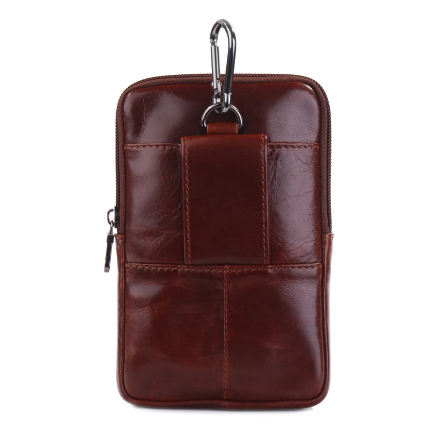 YI'ANG бренд натуральная кожа Мужская поясная сумка 7' мобильный телефон кошелек чехол для Iphone 6X, 7p X