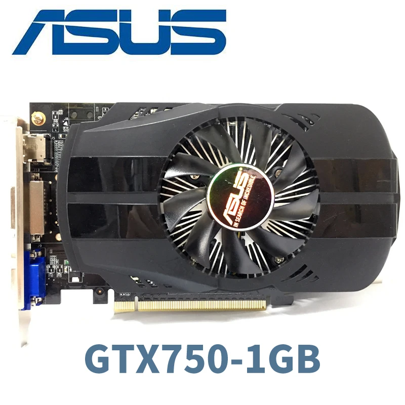 Asus GTX-750-FML-1GB GTX750 GTX 750 1G D5 DDR5 128 Bit настольные видеокарты PCI Express 3,0 компьютерные видеокарты