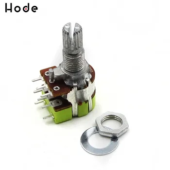 

High Quality B50K 50K Ohm Dual Linear Taper Volume Control Potentiometer Switch